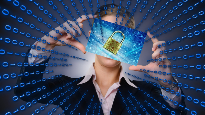 data padlock as example of how to bring awareness of breach of privacy