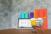 laptop showing online Google Shopping Ads Agency