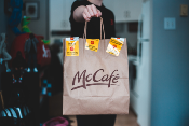 food delivery paper bag