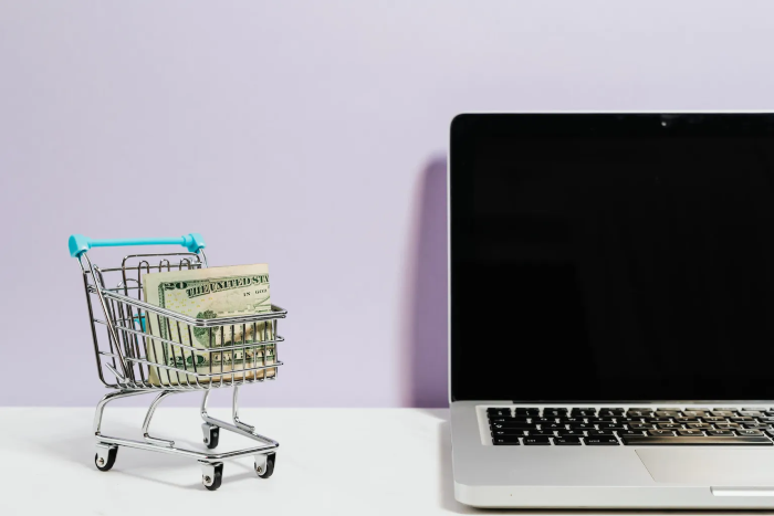 Computer and shopping cart