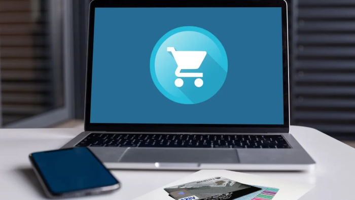 Image of computer to represent ecommerce
