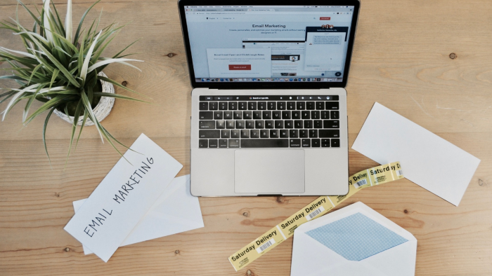Image of computer to represent Email marketing for ecommerce
