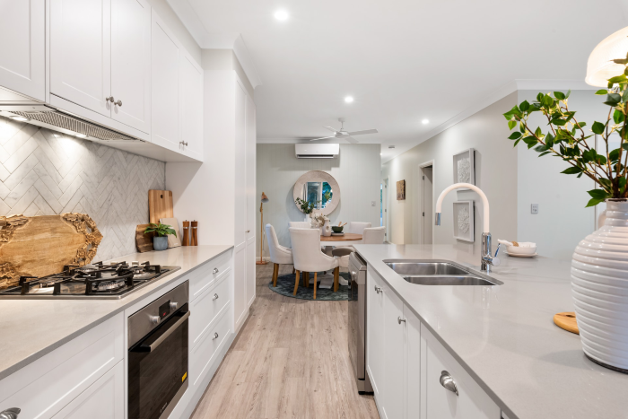A narrow kitchen in relation to Google Ads for real estate